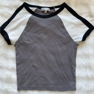Two-Tone Short Sleeve Tee